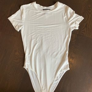White forever 21 bodysuit never worn